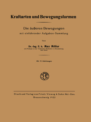 cover image of Kraftarten und Bewegungsformen